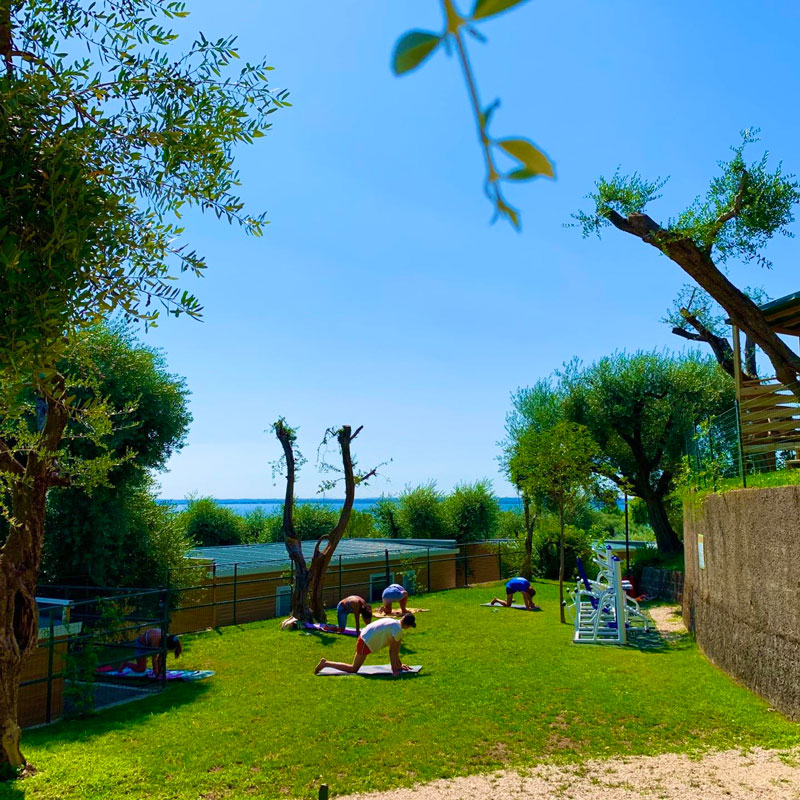 Palestra all'aperto - campeggio sul lago di Garda